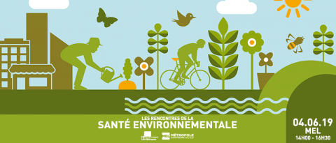 Logo de la rencontre santé environnement en Métropole européenne de Lille