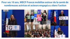 montage photo du communiqué de presse des 10ans de WECF