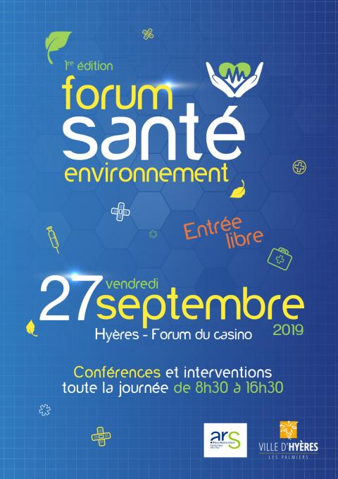 Affiche officièlle du forum santé environnement